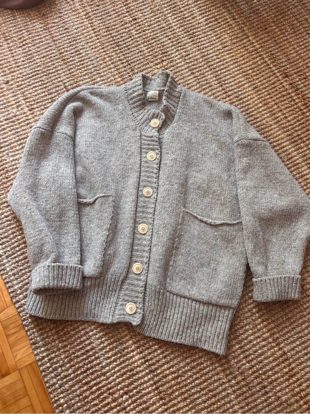 Babaa No11 Cardigan in mist